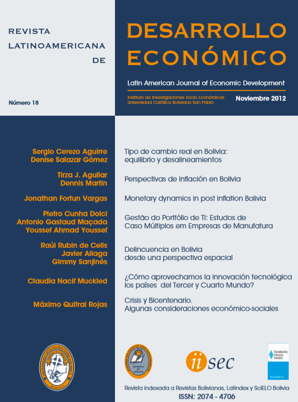					Ver 2012: Revista Latinoamericana de Desarrollo Económico No. 18
				