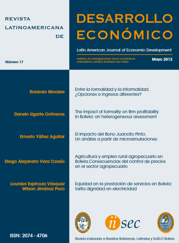 					Ver 2012: Revista Latinoamericana de Desarrollo Económico No. 17
				