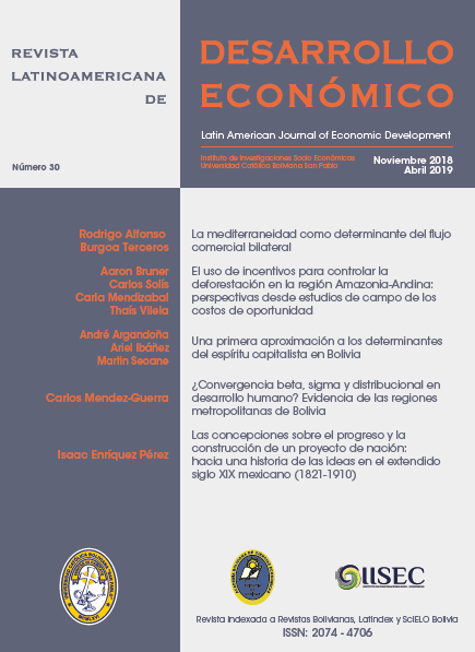 					Ver 2018: Revista Latinoamericana de Desarrollo Económico No. 30 
				