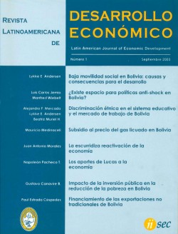 					Ver 2003: Revista Latinoamericana de Desarrollo Económico No. 1
				