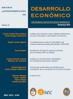 					Ver 2010: Revista Latinoamericana de Desarrollo Económico No. 14
				
