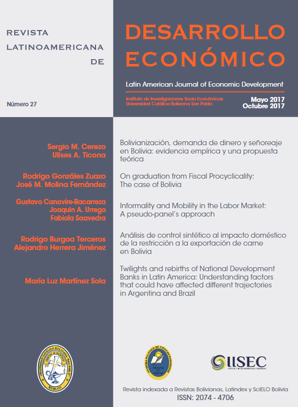 					Ver 2016: Revista Latinoamericana de Desarrollo Económico No. 27
				
