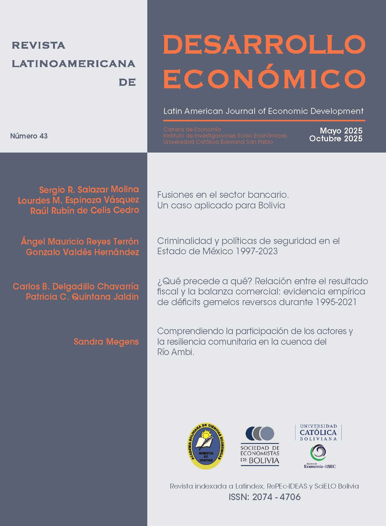 Ver Vol. 23 Núm. 43 (2025): Revista Latinoamericana de Desarrollo Económico No. 43