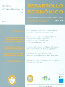 					Ver 2015: Revista Latinoamericana de Desarrollo Económico No. 23
				